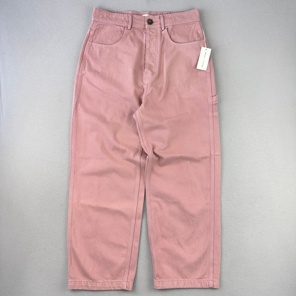 Basin + Range Worker Pants Womens 12 Pink NWT Wide Leg Carpenter Baggy